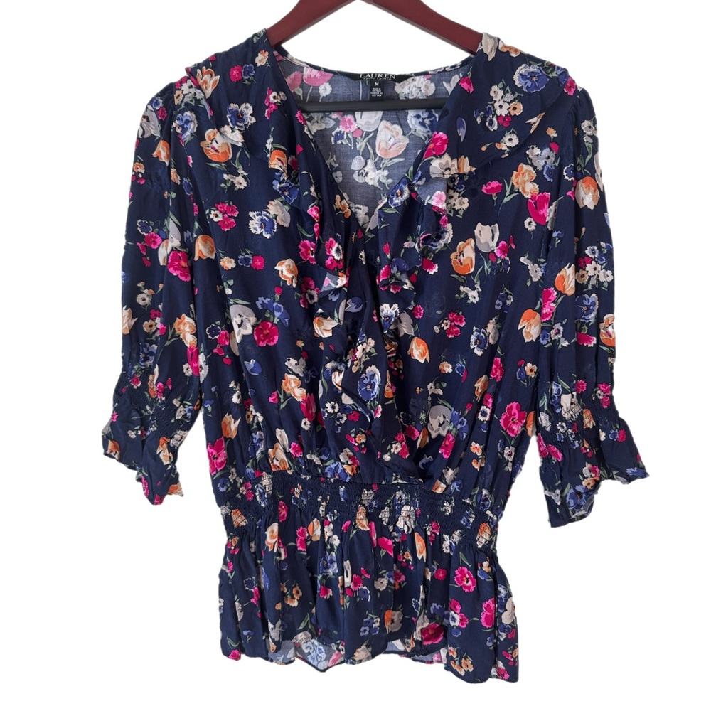 LAUREN RALPH LAUREN Blouse Top Sz M